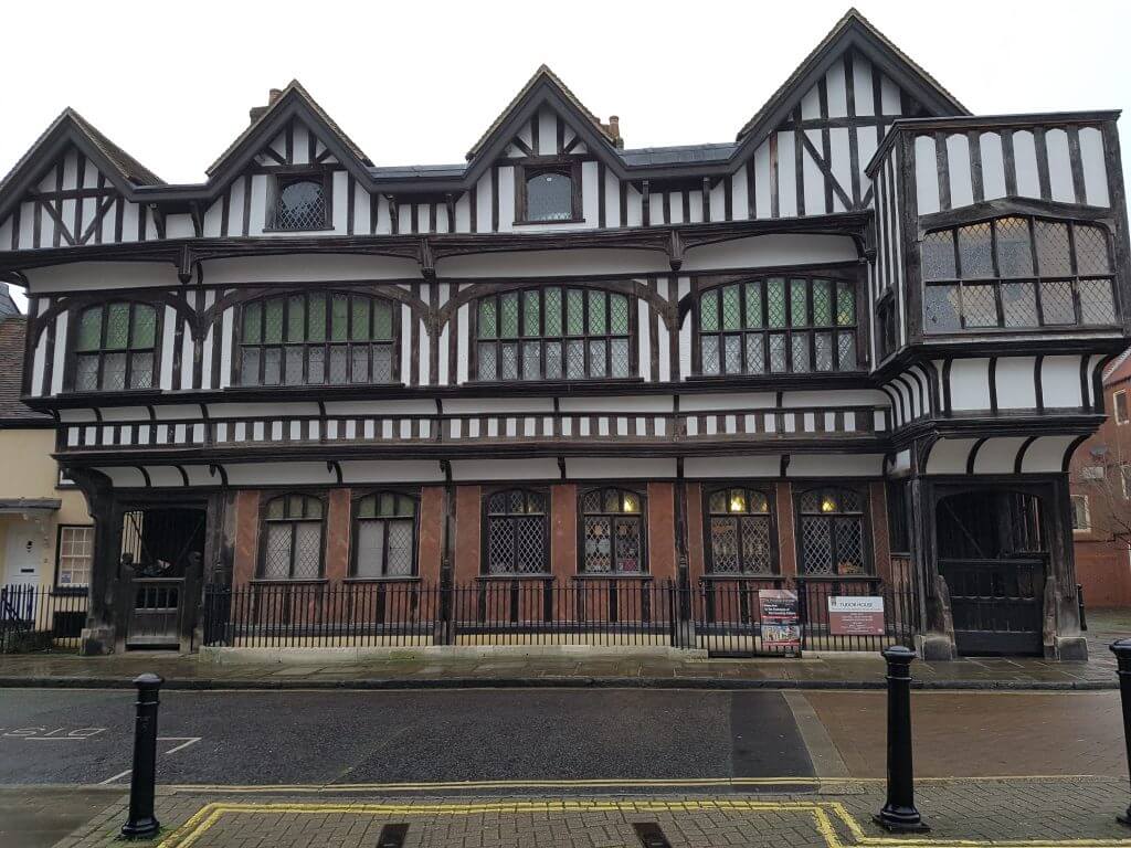 Tudor House in Southampton - a beautiful black and white timber-framed building